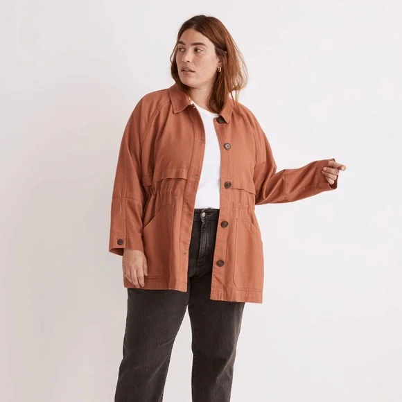 Madewell Ashgrove Chore Jacket in Warm Umber - Picture 2 of 7